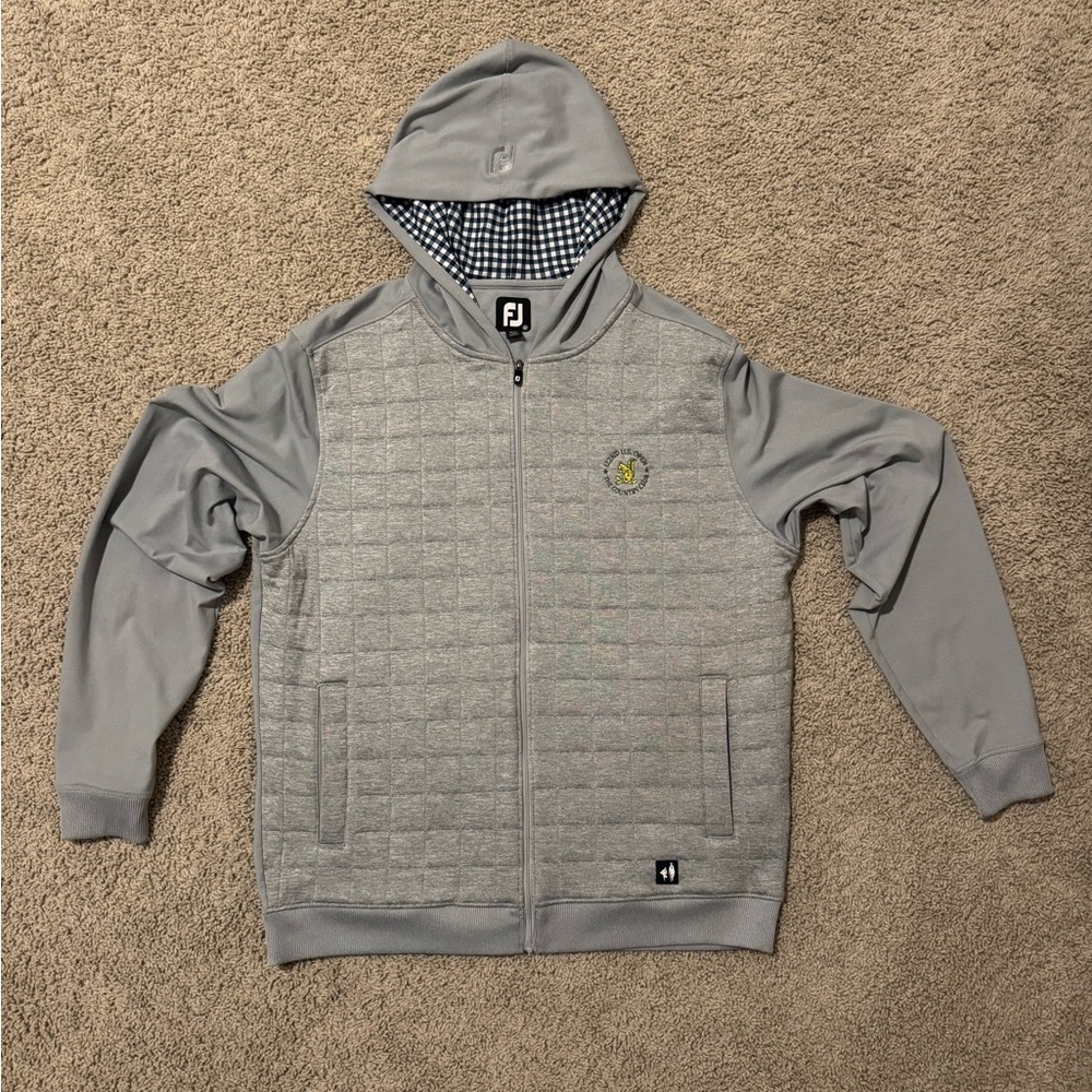 FootJoy Gray Quilted US Open Zip Up
